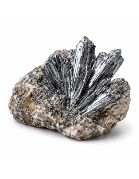 Stibine en pierre brute