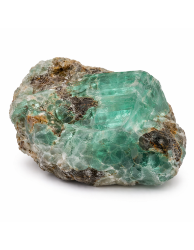 Émeraude en pierre brute