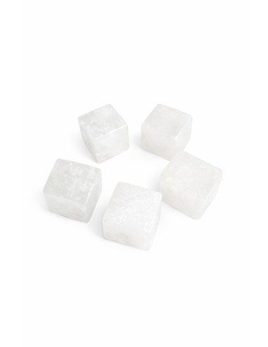Cube en Pierre Naturelle – Obsidienne Neige, Cristal de Roche ou Taureau