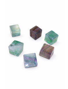 Solides sacrés en Fluorite – Cube ou Icosaèdre (au choix) 2