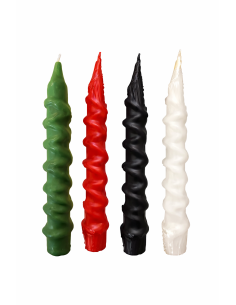 Bougie Rituelle 7 Nœuds – Bougie Ésotérique de Rituel Couleur au Choix