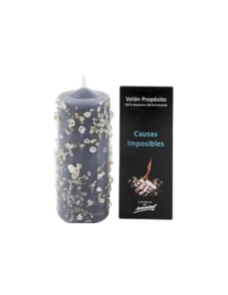 Bougie de vœux Causes impossibles - Réalisez vos souhaits les plus fous