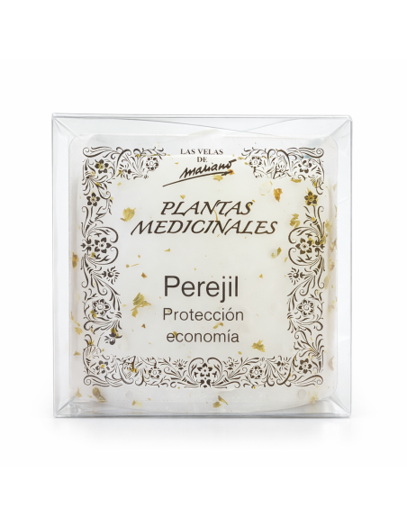 Bougie aux Herbes Perejil (Persil) – Protection et Abondance Énergétique