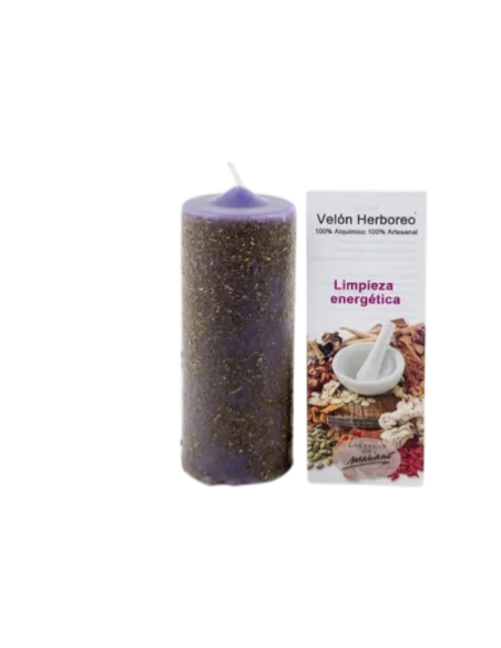 Bougie aux herbes pour purifier et nettoyer les énergies négatives