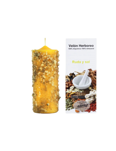 Bougie aux herbes pour éloigner le mauvais œil et apporter la protection