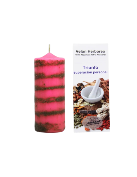 Bougie aux herbes Triomphe personnel - Apaise l'esprit et favorise la confiance en soi