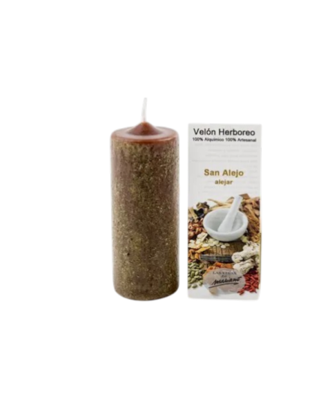 Bougie aux herbes protectrice pour éloigner une personne indésirable