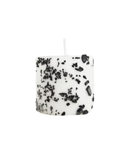 Bougie minérale à la shungite - Purifie l\'air et favorise la relaxation