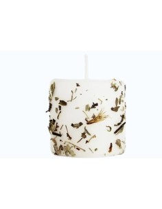 Bougie aux plantes médicinales à la sauge