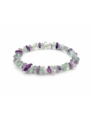 Bracelet en fluorite naturelle. Pierre de Clarté Mentale et de Protection Énergétique. Vente sur Encens.fr