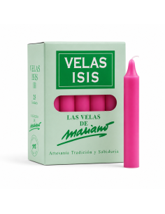 Boîte de bougies Velas Isis III fuchsia - Encens.fr | Bougies 2