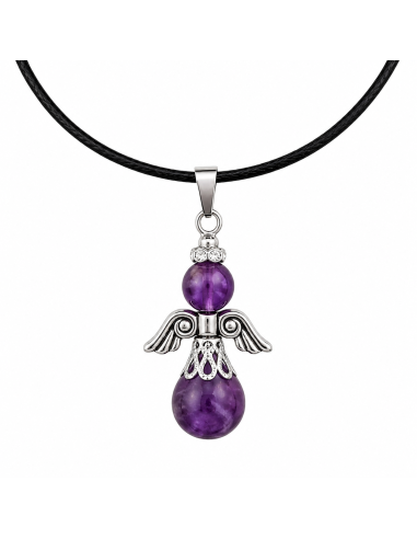 Pendentif forme d'ange en Améthyste