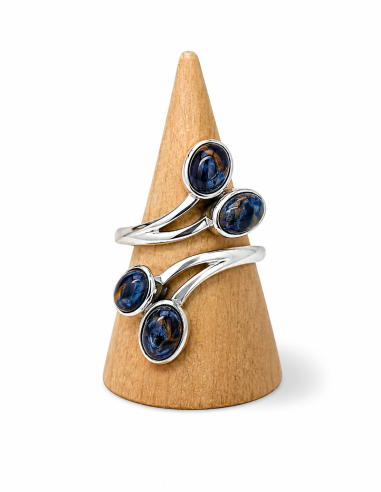 Bague réglable en Argent et Piétersite