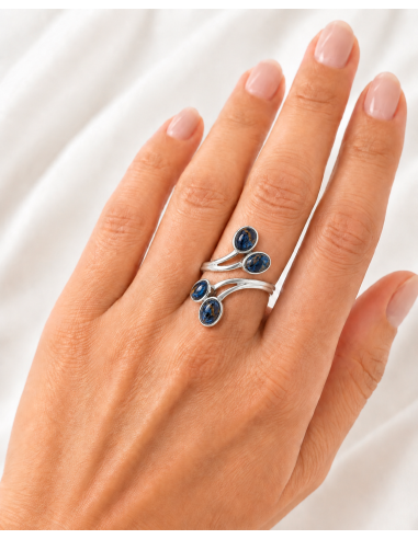 Bague réglable en Argent et Piétersite