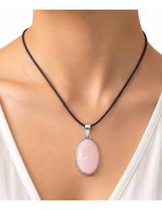 Pendentif en Opale rose des Andes 2