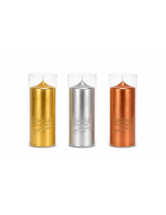 Velon Métallisé 14 cm – Bougie Or, Argent ou Cuivre pour Rituel et Décoration