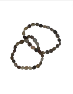 Bracelet nuggets 8 mm en agate botswana