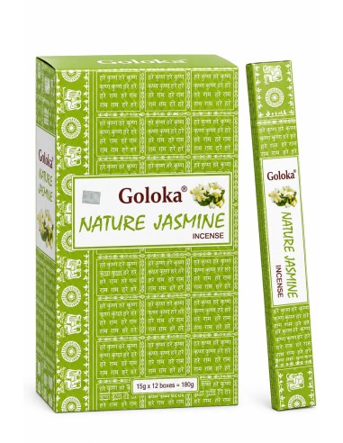 Boite d\'encens 12 étuis de 15 grammes GOLOKA JASMIN - Encens.fr