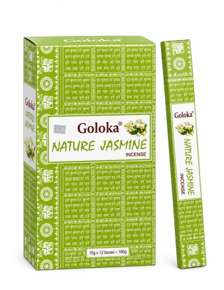 Boite d\'encens 12 étuis de 15 grammes GOLOKA JASMIN - Encens.fr