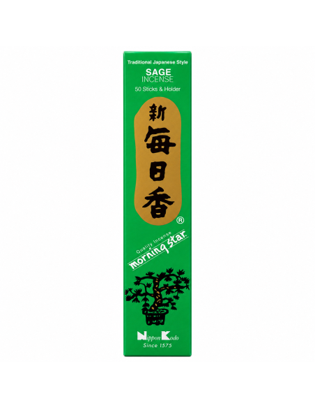 Encens Japonais MORNING STAR Sauge - Purifiez votre espace avec l'arôme apaisant de la sauge