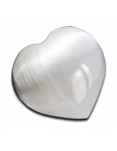 Photo de Coeurs en sélénite (vendus par deux) - Encens.fr - Boutique ésotérique en ligne - vente de Coeurs en sélénite (vendus p