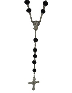  Rosaire cristal acrylique noir 