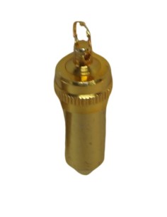 Pendule témoin grande chambre métal doré 2