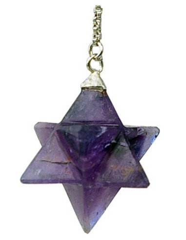 Photo de Pendule Sphèrekaba en pierre semi précieuse améthyste - Encens.fr - Boutique ésotérique en ligne - vente de Pendule Sph