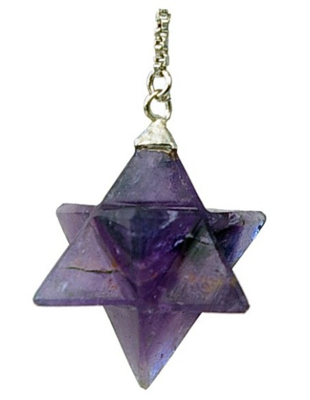 Photo de Pendule Sphèrekaba en pierre semi précieuse améthyste - Encens.fr - Boutique ésotérique en ligne - vente de Pendule Sph