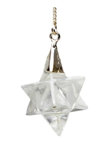Photo de Pendule Sphèrekaba en pierre semi précieuse cristal - Encens.fr - Boutique ésotérique en ligne - vente de Pendule Sphèr