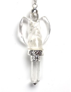 Photo de Pendule ange avec pointe  cristal de roche - Encens.fr - Boutique ésotérique en ligne - vente de Pendule ange avec poin