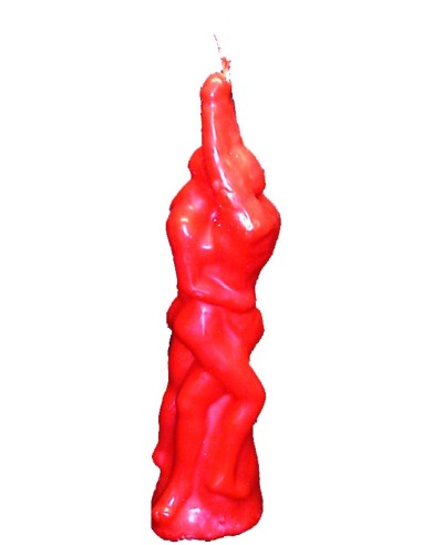 Photo de Figurine de cire homme femme enlaçés rouge - Encens.fr - Boutique ésotérique en ligne - vente de Figurine de cire homme