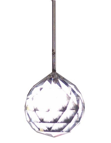 Photo de Suspension Boule à facettes transparente - Encens.fr - Boutique ésotérique en ligne - vente de Suspension Boule à facet