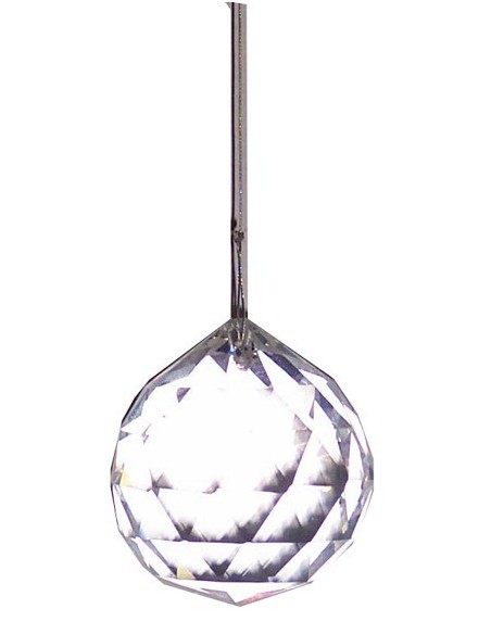 Photo de Suspension Boule à facettes transparente - Encens.fr - Boutique ésotérique en ligne - vente de Suspension Boule à facet