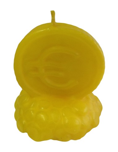 Photo de Bougie euro jaune - Encens.fr - Boutique ésotérique en ligne - vente de Bougie euro jaune