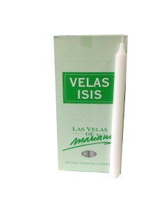 Photo de Velas Isis I blanche - Encens.fr - Boutique ésotérique en ligne - vente de Velas Isis I blanche