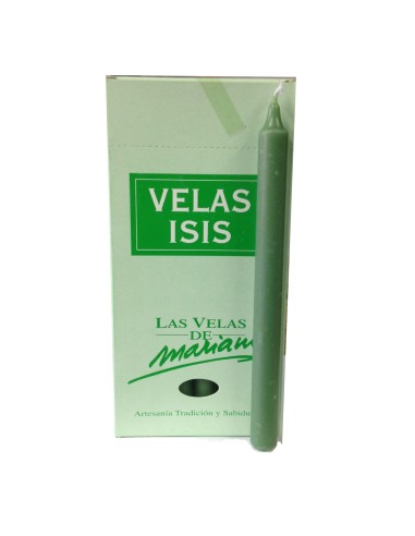 Photo de velas Isis I vert foncé - Encens.fr - Boutique ésotérique en ligne - vente de velas Isis I vert foncé