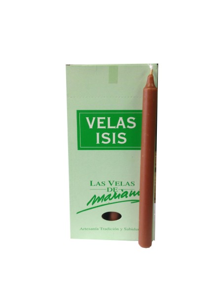 Photo de Velas Isis I marron clair - Encens.fr - Boutique ésotérique en ligne - vente de Velas Isis I marron clair