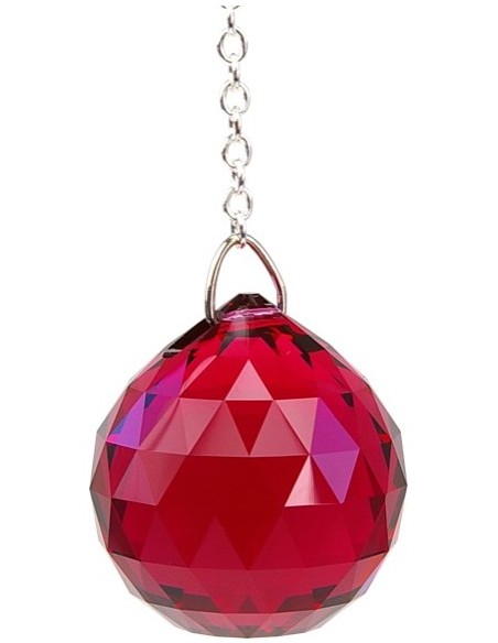 Photo de Suspension boule à facettes bordeau - Encens.fr - Boutique ésotérique en ligne - vente de Suspension boule à facettes b