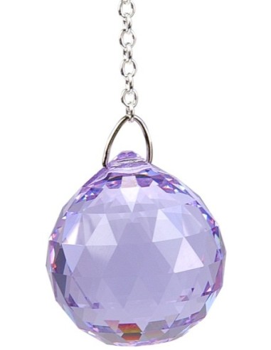 Photo de Suspension boule à facettes violette - Encens.fr - Boutique ésotérique en ligne - vente de Suspension boule à facettes 