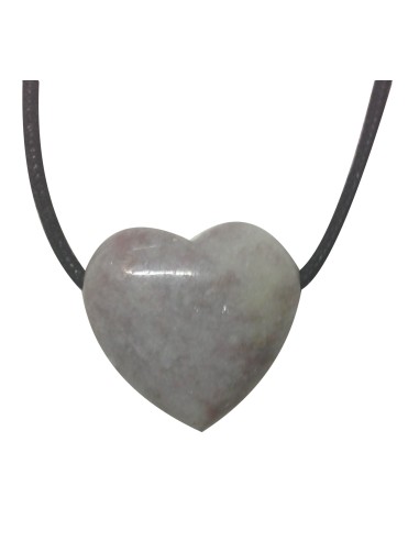 Photo de Coeur puffy en Lépidolite - Encens.fr - Boutique ésotérique en ligne - vente de Coeur puffy en Lépidolite