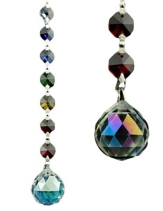 Photo de Suspension en cristal 7 chakras - Encens.fr - Boutique ésotérique en ligne - vente de Suspension en cristal 7 chakras