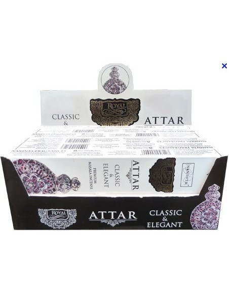 Photo de Boite d'encens 12 étuis de 15 grammes NANDITA ATTAR - Encens.fr - Boutique ésotérique en ligne - vente de Boite d'encen