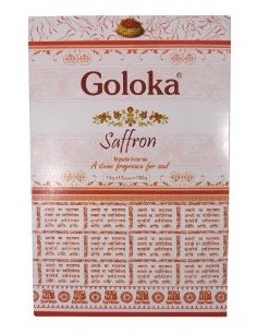 Boite d'encens 12 étuis de 20 grammes GOLOKA SAFFRAN