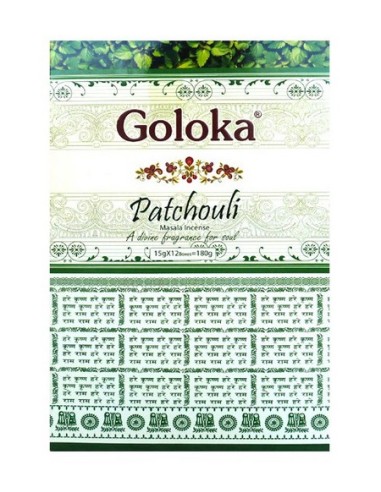 Photo de Boite d'encens 12 étuis de 15 grammes GOLOKA PATCHOULI - Encens.fr - Boutique ésotérique en ligne - vente de Boite d'en