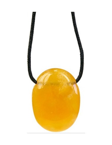 Photo de Pendentif percé en calcite orange - Encens.fr - Boutique ésotérique en ligne - vente de Pendentif percé en calcite oran