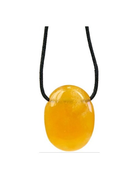 Photo de Pendentif percé en calcite orange - Encens.fr - Boutique ésotérique en ligne - vente de Pendentif percé en calcite oran