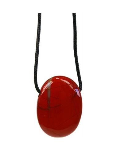 Photo de Pendentif percé en jaspe rouge - Encens.fr - Boutique ésotérique en ligne - vente de Pendentif percé en jaspe rouge