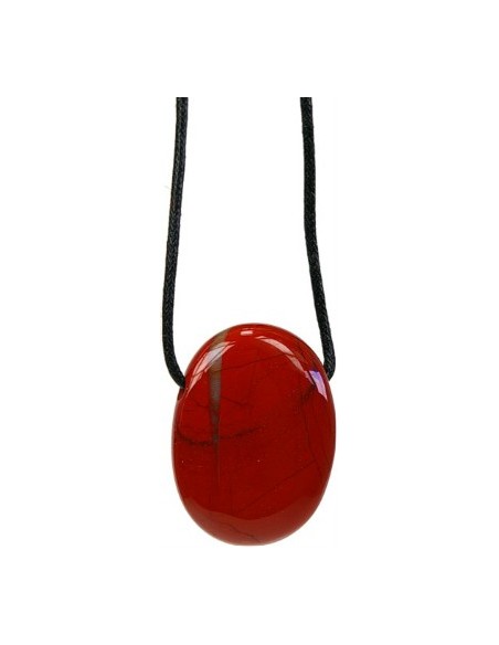 Photo de Pendentif percé en jaspe rouge - Encens.fr - Boutique ésotérique en ligne - vente de Pendentif percé en jaspe rouge