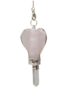 Photo de Pendule ange dans boitier de présentation quartz rose - Encens.fr - Boutique ésotérique en ligne - vente de Pendule ang